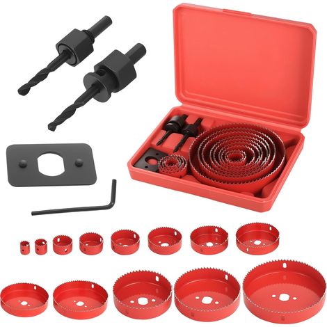 17 Pièces Kit Scie Cloche, 19-127 mm (1/5)