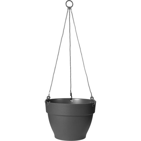 Elho Vibia Campana Hanging Basket 26 Anthracite Vaso Rotondo