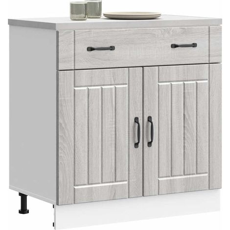Küchen-Unterschrank Lucca Grau Sonoma Holzwerkstoff