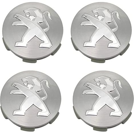 Cache-moyeux avec 4pcs 60mm pour Peugeot 3008 307 408 308S 508L 4008 Course Centre de Roue de Voiture Capuchon Capuchon Côte de Voiture Badge Stickers Emblème Capuchons de Moyeu de Roue,A (1/5)