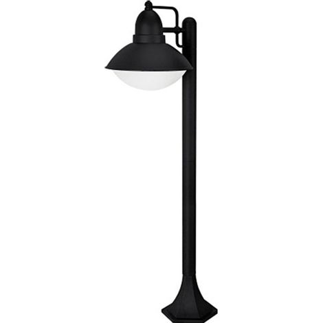Paletto Esterno Nordico Urban Alluminio Nero Bianco 1 Luce E27 Ip44 (1/2)
