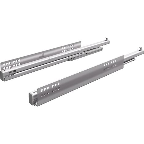 Coulisse quadro v6+ pour push to open silent - Charge : 10 kg - Longueur : 300 mm - HETTICH