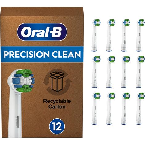 Precision Clean, Brossettes De Rechange (Pack de 12) Pour Brosse À Dents Électrique Avec Technologie Cleanmaximiser (1/5)