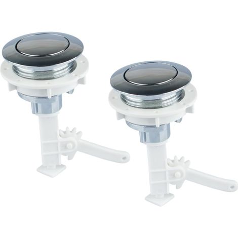 2 Pièces Bouton Chasse Eau Wc Simple (1/5)