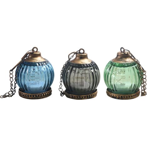 Signes Grimalt Portavelas Decoracion  Portavelas Colgante 3 U Jarrones Y Portavelas Multicolor 7x7x8cm 31282