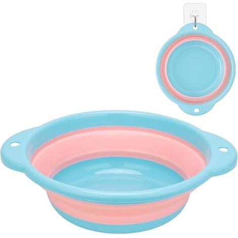 Bac à Laver Pliable - Bac de Rincage Rétractable en PP et Silicone - Pour Cuisine Maison Jardin Camping Voyage - 1 Pièce (1/5)