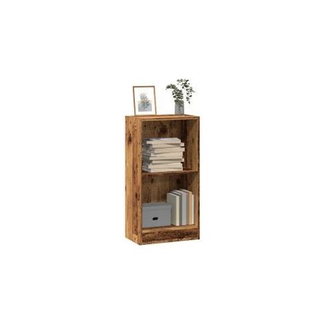 Bibliothèque vieux bois 40x24x76 bois d'ingénierie (1/5)