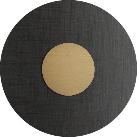 Solaris Applique da Parete Oro con Paralume Antracite 12W 3000K CRI90 IP20 - Rossini Group, Illuminazione LED di Design per Interni (1/5)