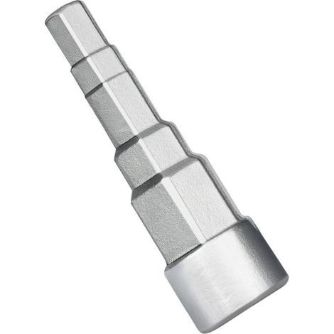 Clé étagée universelle pour radiateur 1/2", clé étagée sanitaire, clé étagée universelle avec douille carrée pour raccords de valve, plomberie et radiateurs (1/5)