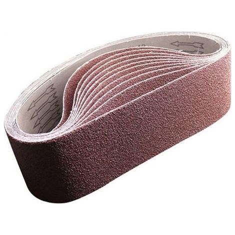 Lot de 10 bandes abrasives de 100 mm x 915 mm,Grain 60 En oxyde d'aluminium - Pour le travail du bois, le polissage du métal, l'aiguiseur de couteaux (1/5)