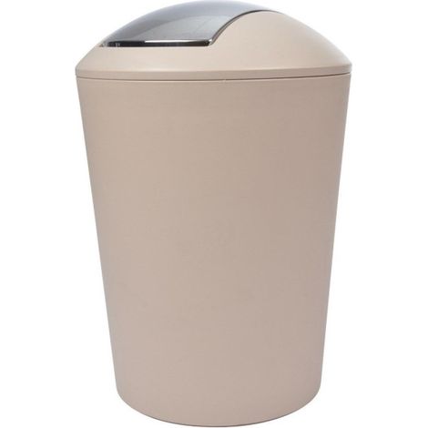 Poubelle à Bascule "Vitamine II" 5L Taupe