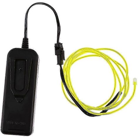 Guirlande lumineuse LED néon luminescente EL de 1 m, rouge-1M-Fluorescent Green