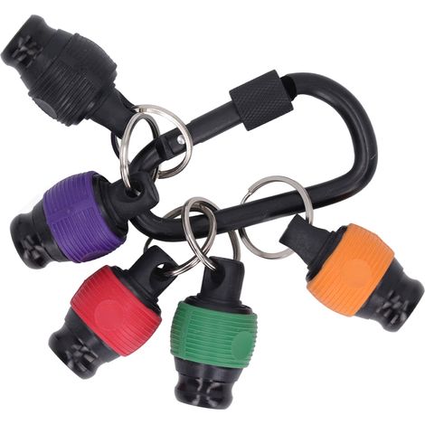 6-teiliger Schraubendreher-Bit-Halter mit Steckschlüsselanhänger, 1/4-Zoll-Schraubendreher-Bohrer-Schlüsselanhänger, Werkzeug für den Außenbereich (1/5)