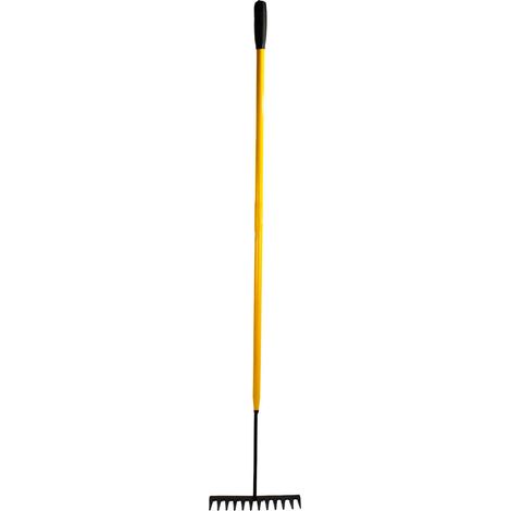 JCB 12 Teeth Garden Rake, 150cm x 30cm Head, Tubular Steel (1/4)
