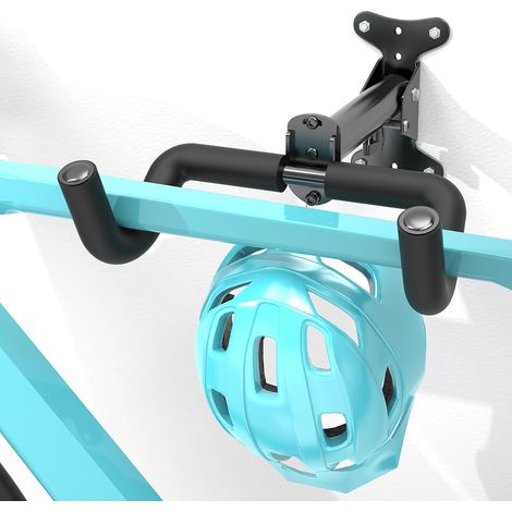 Support mural pour vélo-Ajustable en Acier au Carbone, 1 Pack Rembourré de Mousse EVA, pour Vélos de 48,5 livres, Support peu Encombrant pour le Garage et l'Appartement (1/5)