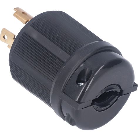 Prise industrielle verrouillable NEMA L19-30P PA66 laiton 30A 277/480V pour génératrice et sèche-linge, connecteur 4 broches (1/5)