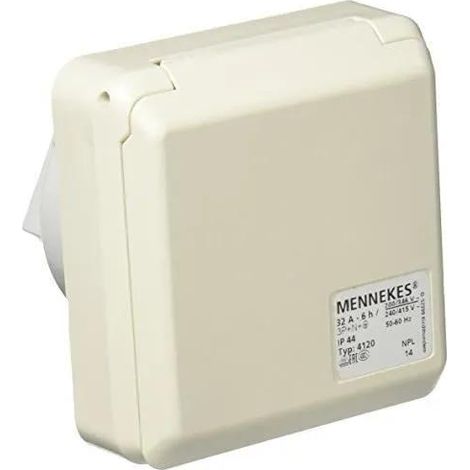 MENNEKES 101100354 CEPEX-TH SYSTEM BOX BASI, CEE 400V, 50? 60 HZ, 32 A, 5 P LES, IP 44, 5 IMBALLO