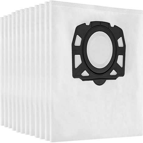 12 Sacs pour Aspirateur Karcher WD4 WD5 WD6 MV4 MV5 MV6 KNT4 WD4.000 WD4.200 WD5.800 WD5.999 (1/5)