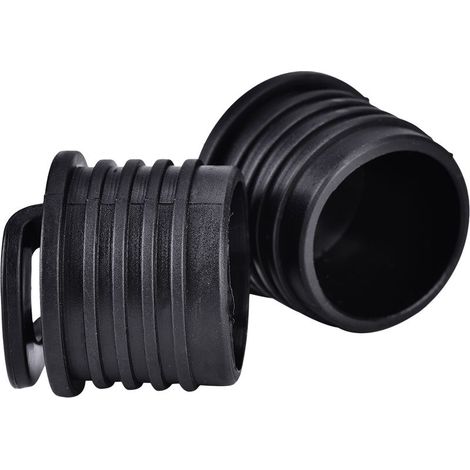 4 Bouchons de Vidange pour Kayak Canoë Bateau - Accessoires Étanches Noirs (1/5)