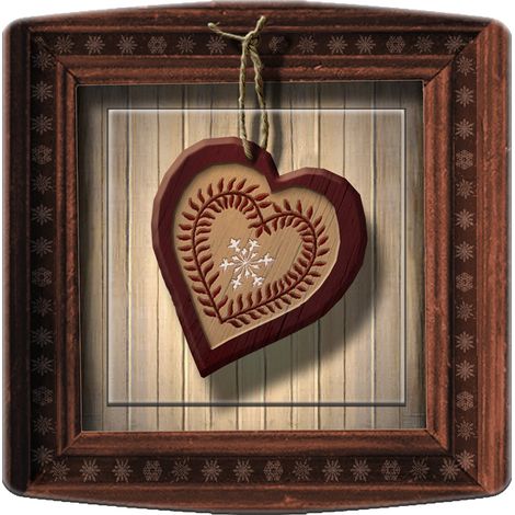 Interrupteur décoré coeur et ski