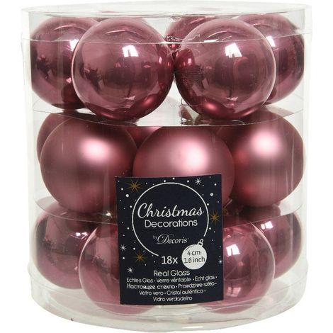 Mini boules de verre à suspendre. Lot de 18