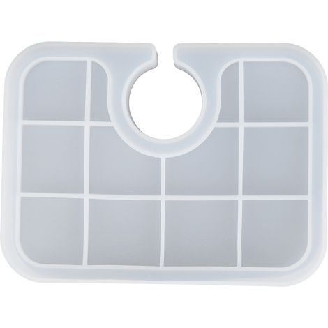 Moule en Silicone Transparent pour Résine Époxy DIY - Plateau de Goutte pour Décoration et Pâtisserie (1/5)