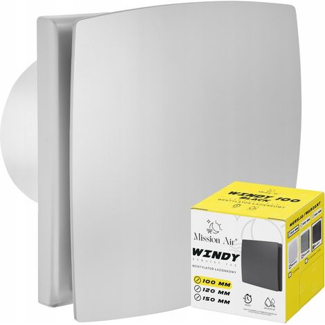 Badezimmerlüfter WINDY 100 S SILBER (1/5)