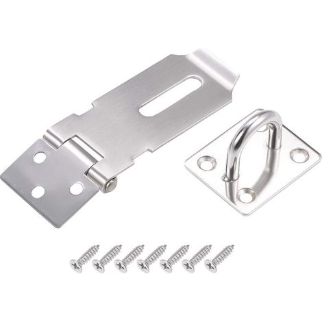 Vorhängeschloss Haspe Türverschluss Haspe Riegel 304 Edelstahl 88 mm x 38 mm x 25 mm (1/3)