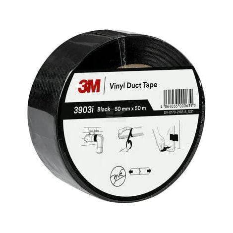 Nastro adesivo vinile nero 50mmx50M 3M 7100263682 (1/5)