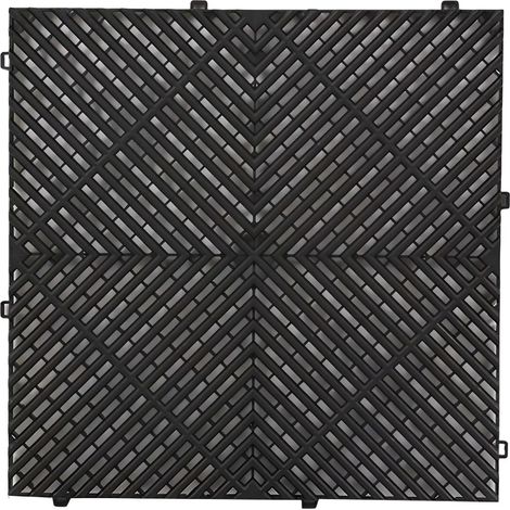 Carrelage de sol antidrapant modulaire noir (1/5)