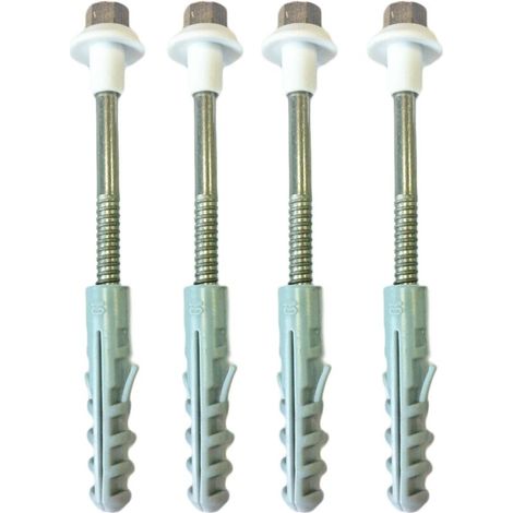 Fixations Pour Cuvette De Toilette - Acier Inoxydable - Pour Installation Sanitaire - Lot De 4 (1/2)
