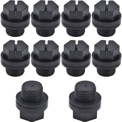 Bouchon de vidange de piscine, 10 pièces Bouchon de vidange Finition fine Opération simple Matériau en caoutchouc Petit volu