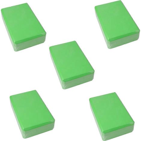Yogablöcke, Würfelblöcke, Kräftigungsmatten, Yoga- und Sportgeräte, Heimfitnessgeräte, Fitness, Grün (1/5)