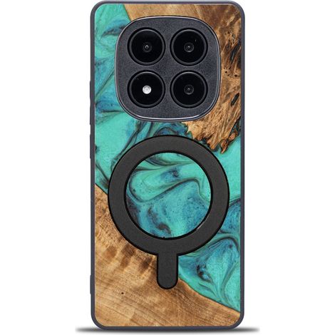 Custodia esclusiva Bewood per Xiaomi Redmi Note 14 Pro 5G - Turchese con MagSafe (1/4)