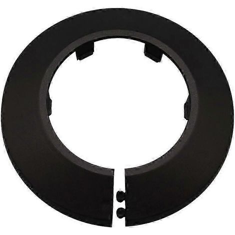 (50 mm) 10 pièces Cache-tuyau décoratif en plastique PP noir pour tuyaux d'eau 16/43/50 mm (1/3)