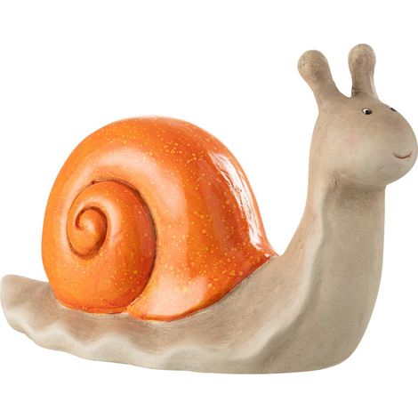 Statuette Escargot Extérieur "Pasquale" 40cm Orange