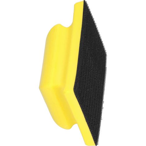 Bloc ponçage main – crochet & boucle – plaque support carrée – ponceuse / polisseuse
