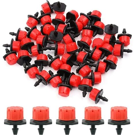 100 Pièces Kit Arrosage Goutte à Goutte Automatique DIY, Tuyaux Goutteurs Réglables avec Valve et Filtre, Adapté pour Jardin Potager et Plantes (1/5)
