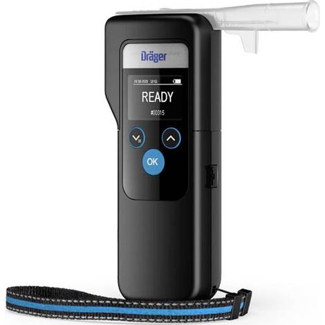 Dräger Alcotest 6000 Ethylomètre noir 0.00 à 5.00 ‰ avec alarme, avec écran