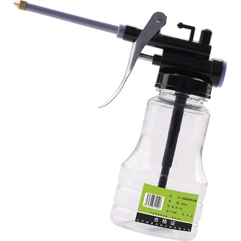 Bidon d'huile lubrifiante transparent, huiles haute pression, récipient durable, pompe universelle portable et injecteur compatibles avec les réparations