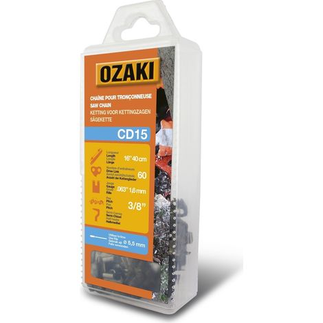 Cadena motosierra cuadrada 3/8" 063 (1,6mm) 60 alimentador (E60) OZAKI