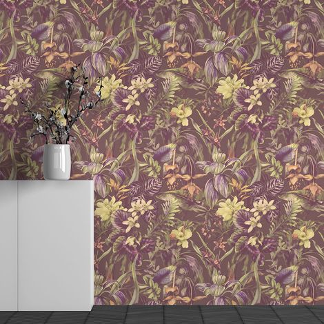 Papier peint panoramique - Motif Fleurs - 130 cm x 81 cm (1/3)