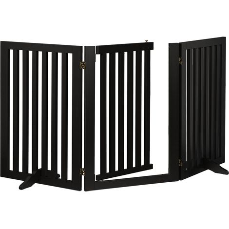 Cancello di sicurezza nero con anta 70 cm (1/5)