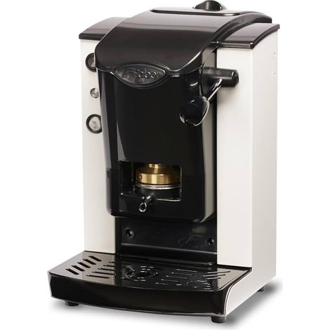 Faber Slot Plast Lite Macchina Caffè A Cialde Termoregolatore 95 Gradi Pressacialda Estraibile Nero/Bianco