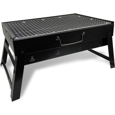 Barbecue portatile pieghevole a forma di valigia, dimensioni 43x29x22 cm. (1/5)