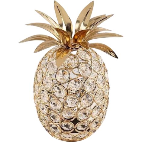 Glänzende Kristall Perle Ananas, décoration faite à la main, Ananas Nordic künstliche Fruit-Skulptur, table de table, maison fête de mariage vacances A (1/5)