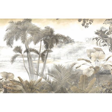 Papier peint panoramique - Forêt Tropicale - 130 cm x 87 cm (1/2)