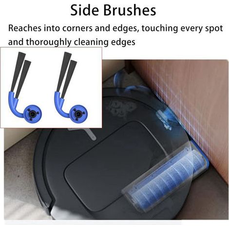 1 set of colors: see photo. Material: plastic. Compatible with Ecovacs Deebot X9 pro Omni. (1/5)