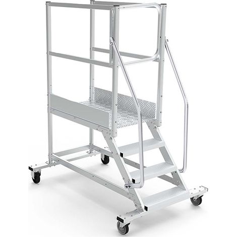 Mobile Plattformtreppe 3 Stufen - Maximale Arbeitshöhe 2.60m - PTF103GD-P (1/5)
