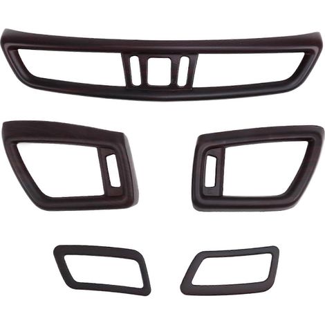 Lot de 5 caches de sortie d'air de climatisation pour console centrale avant de Nissan X-Trail T32 Rogue Qashqai J11 (2014-2020), couleur bois de pêcher (1/5)